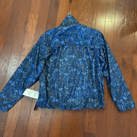 NWT Athleta Sightseer Lace Jacket size S/P full zip blue lined zippered pockets - Picture 6 of 14